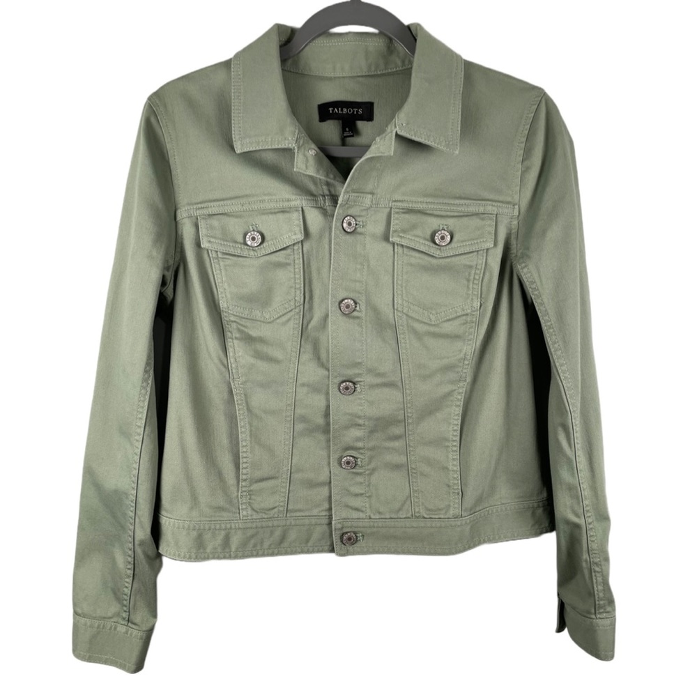TALBOTS CASUAL JACKET | Light Green | Size Small